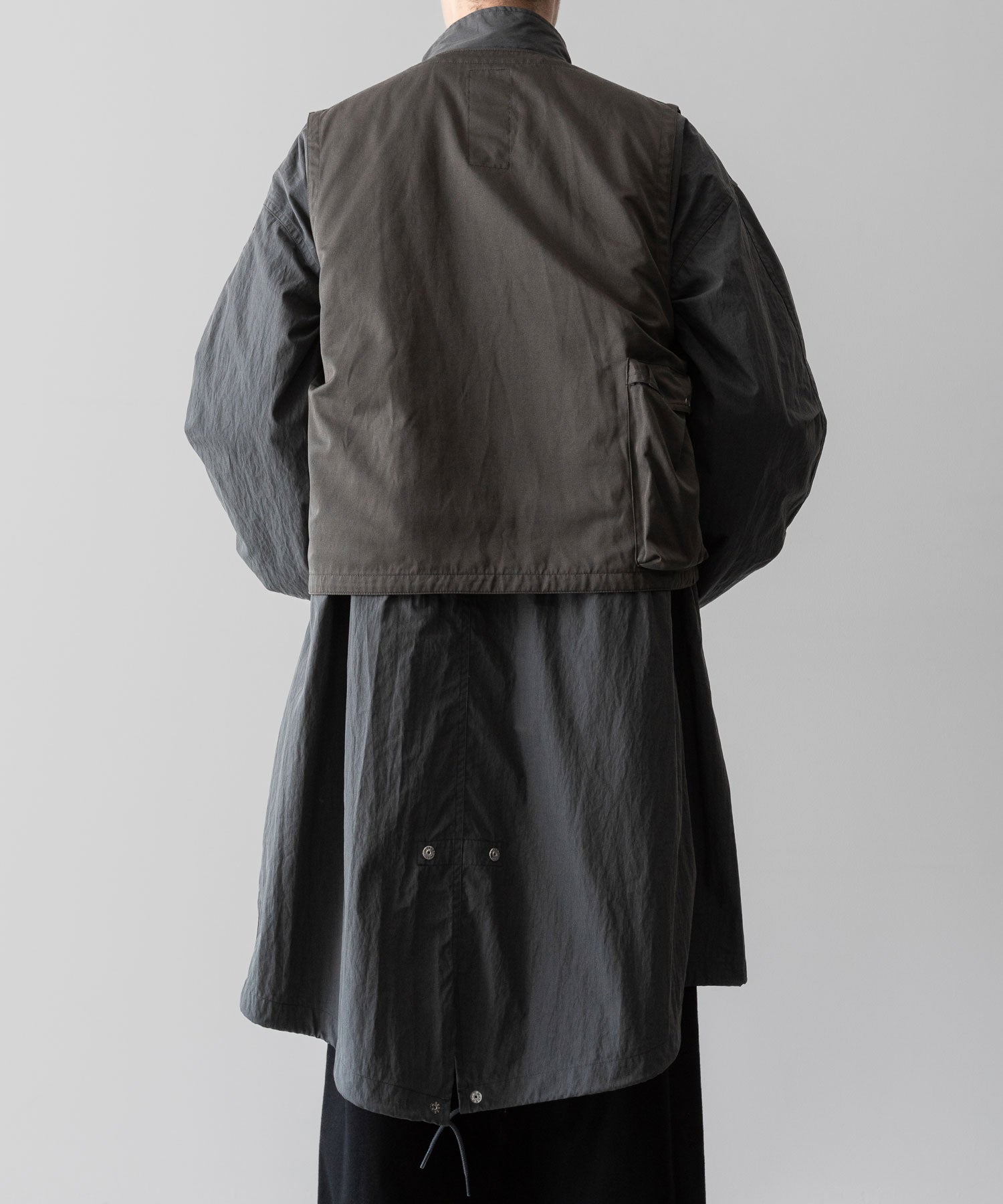 【ANTHEM A】MILITARY MULTI WAY OVER COAT - STEEL GRAY