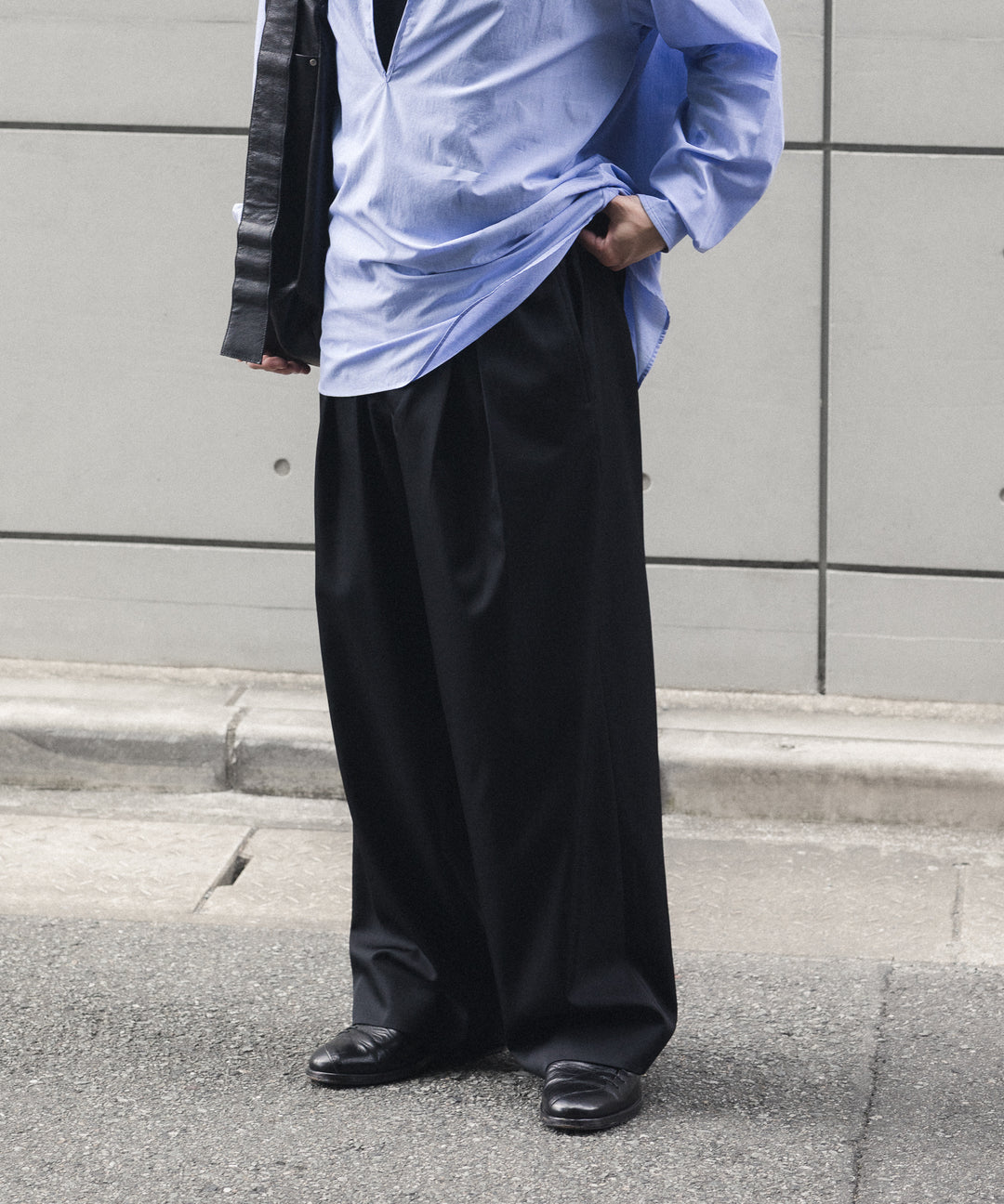 ssstein(シュタイン)のEASY WIDE TROUSERS - BLACKの公式通販サイトsession福岡セレクトショップ