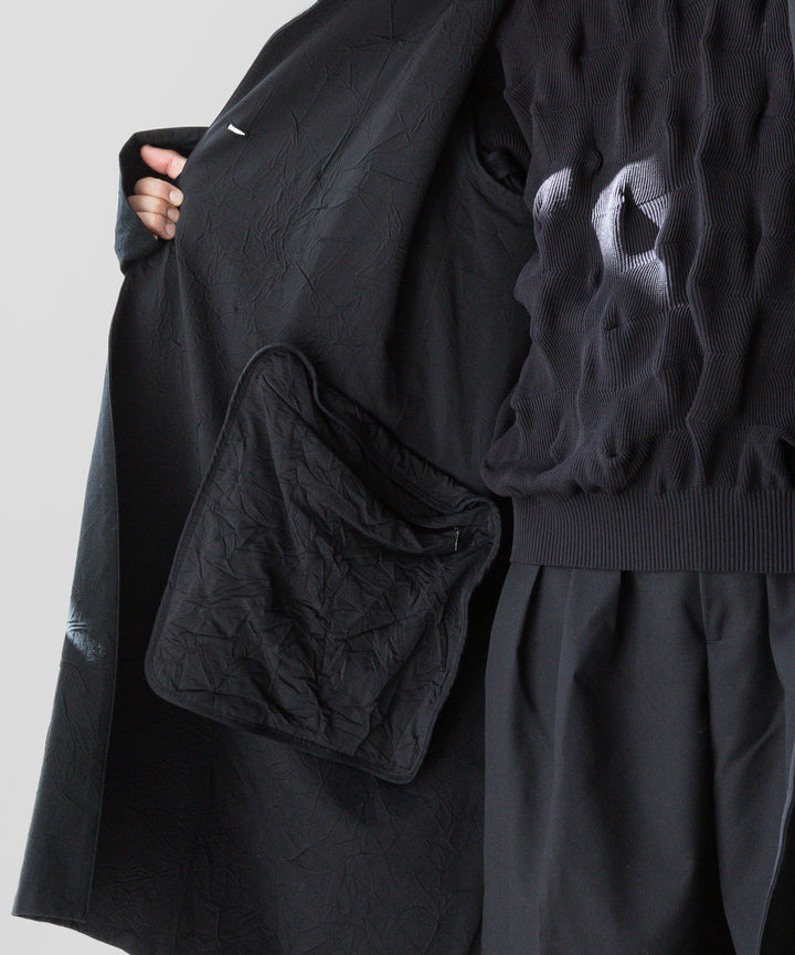 【KANEMASA PHIL.】CATCH WASHER TWILL STENCIL DOUBLE COAT - BLACK カネマサフィル sessionセッション福岡セレクトショップ 公式通販サイト