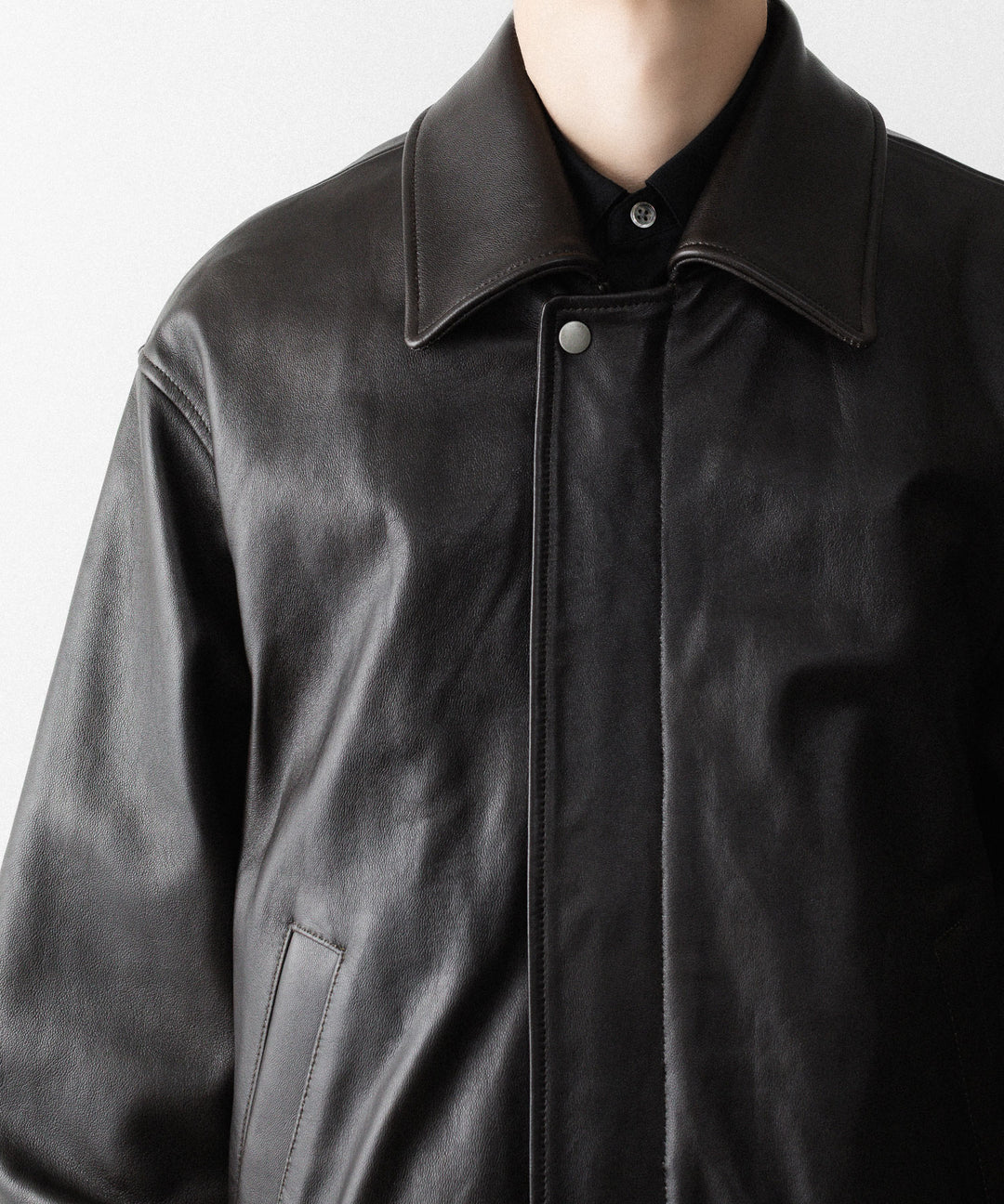 ssstein(シュタイン)のSHEEP LEATHER ZIP SHORT JACKET - VINTAGE BLACKの公式通販サイトsession福岡セレクトショップ