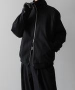 画像をギャラリービューアに読み込む, ssstein(シュタイン)の24AWコレクション MELTON ZIP UP BLOUSON - BLACK 公式通販サイトsession福岡セレクトショップ
