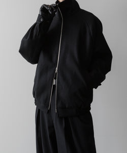 ssstein(シュタイン)の24AWコレクション MELTON ZIP UP BLOUSON - BLACK 公式通販サイトsession福岡セレクトショップ