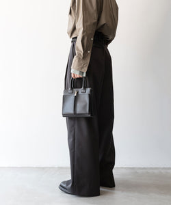 Rich I】S.RECTANGLE [ LEATER HELMET BAG・SMALL ] - BLACK | 公式