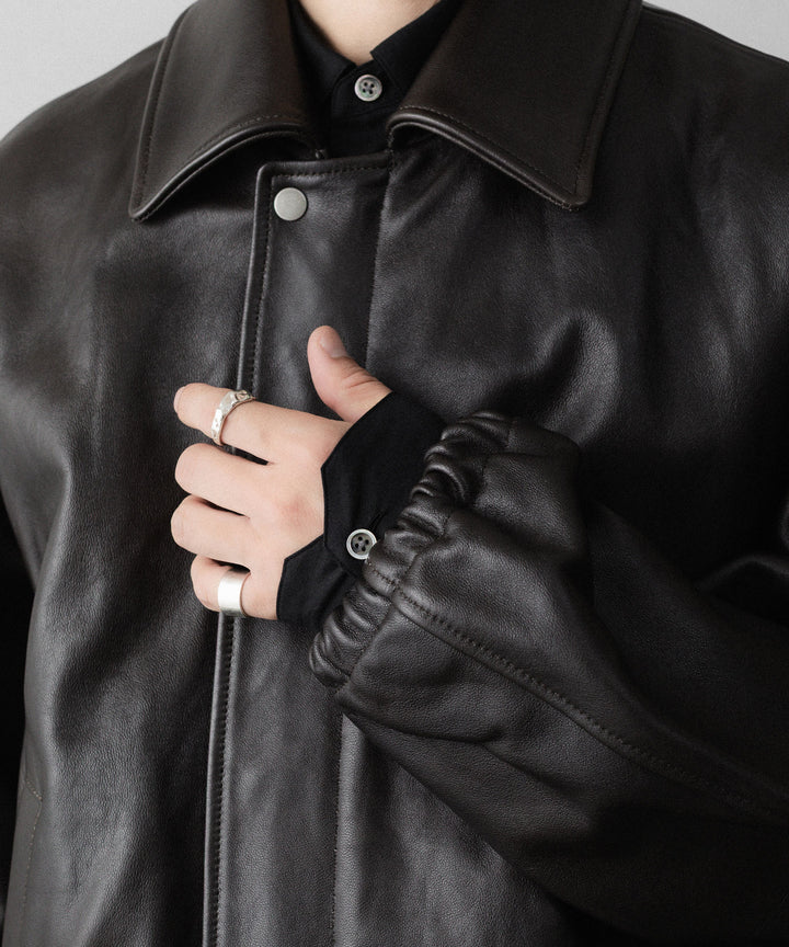 ssstein(シュタイン)のSHEEP LEATHER ZIP SHORT JACKET - VINTAGE BLACKの公式通販サイトsession福岡セレクトショップ