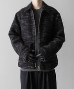 画像をギャラリービューアに読み込む, INTÉRIM(インテリム)のDOUBLE FACE HAIRY BABY LAMA WOOL SPORTS JACKET - RAW BLACKの公式通販サイトsession福岡セレクトショップ
