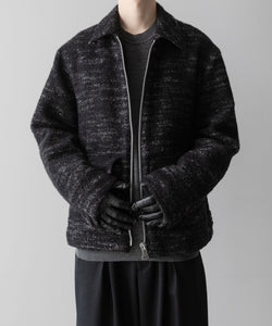 INTÉRIM(インテリム)のDOUBLE FACE HAIRY BABY LAMA WOOL SPORTS JACKET - RAW BLACKの公式通販サイトsession福岡セレクトショップ