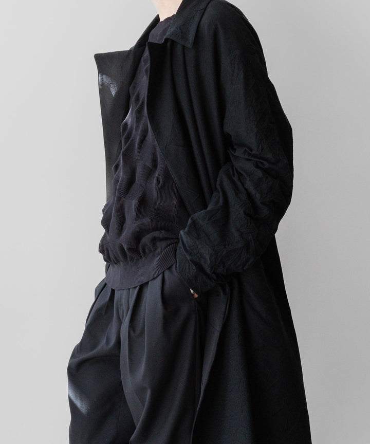 【KANEMASA PHIL.】CATCH WASHER TWILL STENCIL DOUBLE COAT - BLACK カネマサフィル sessionセッション福岡セレクトショップ 公式通販サイト