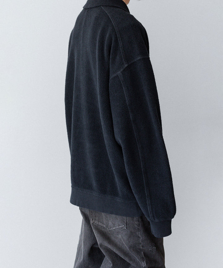 【phebus】SULFUR DYE FLEECE P/O - CAHRCOAL