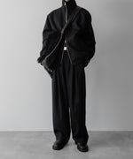 画像をギャラリービューアに読み込む, ssstein(シュタイン)の24AWコレクション MELTON ZIP UP BLOUSON - BLACK 公式通販サイトsession福岡セレクトショップ
