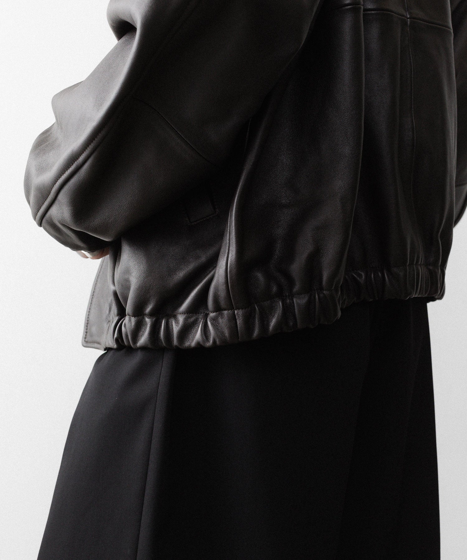 ssstein / シュタイン】SHEEP LEATHER ZIP SHORT JACKET - VINTAGE
