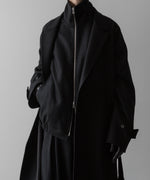 画像をギャラリービューアに読み込む, ssstein(シュタイン)の24AWコレクション MELTON ZIP UP BLOUSON - BLACK 公式通販サイトsession福岡セレクトショップ
