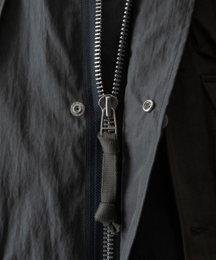 【ANTHEM A】MILITARY MULTI WAY OVER COAT - STEEL GRAY
