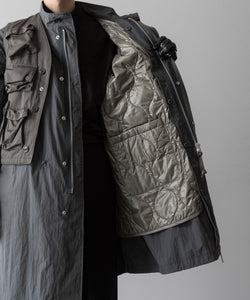 【ANTHEM A】MILITARY MULTI WAY OVER COAT - STEEL GRAY