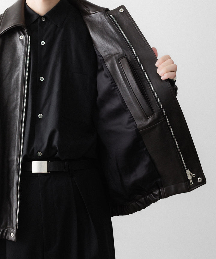 ssstein(シュタイン)のSHEEP LEATHER ZIP SHORT JACKET - VINTAGE BLACKの公式通販サイトsession福岡セレクトショップ