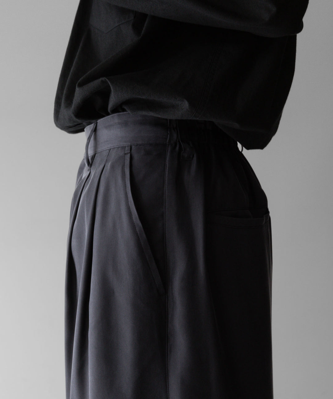 【stein】ssstein シュタインのCUPRO WIDE EASY TROUSERSのCHARCOAL 公式通販サイトsession福岡セレクトショップ