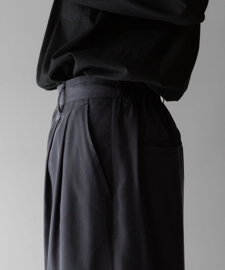 【stein】ssstein シュタインのCUPRO WIDE EASY TROUSERSのCHARCOAL 公式通販サイトsession福岡セレクトショップ
