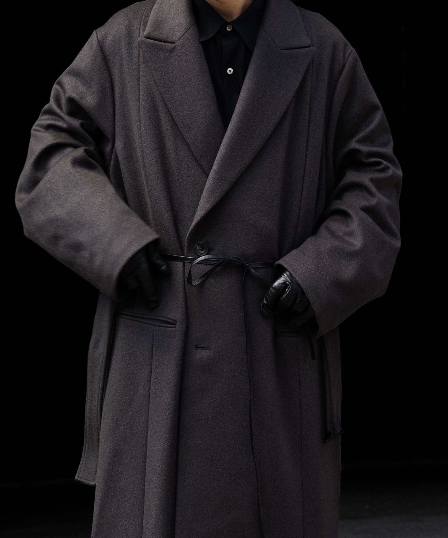 ssstein(シュタイン)のOVERSIZED MAXI-LENGTH PEAK LAPEL COAT - GREY KHAKIの公式通販サイトsession福岡セレクトショップ