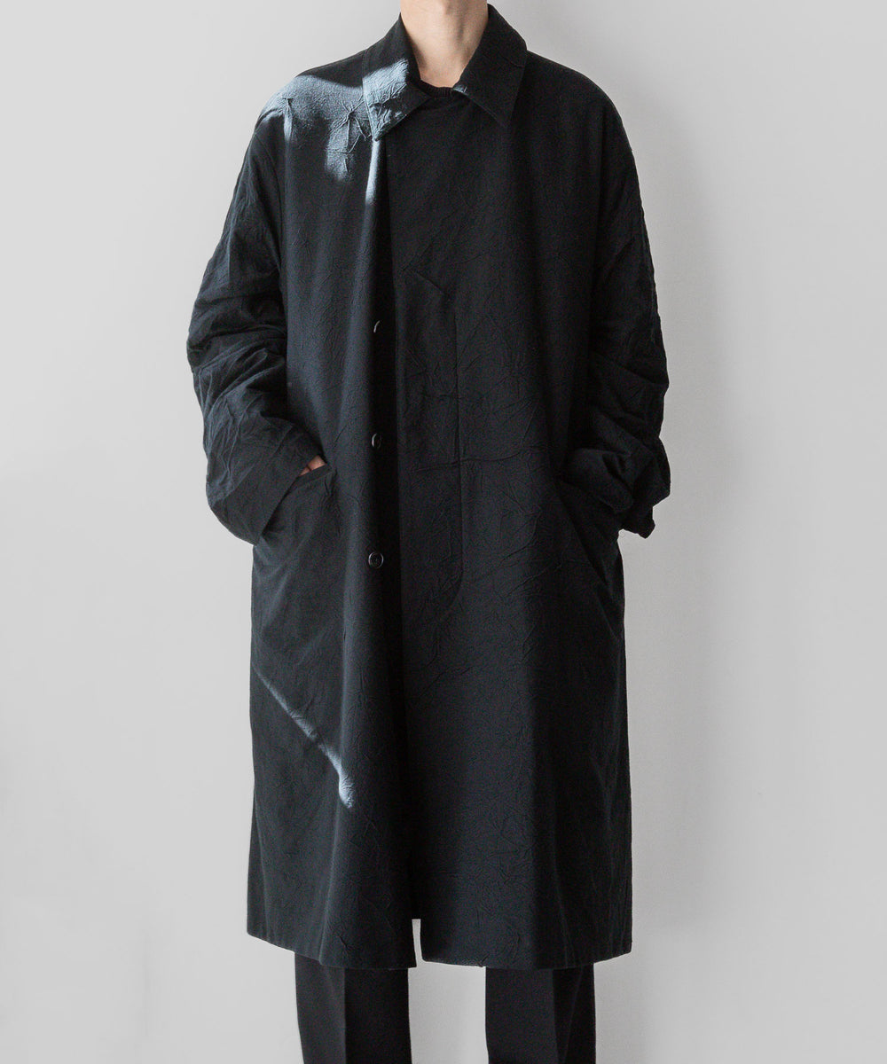 【KANEMASA PHIL.】CATCH WASHER TWILL STENCIL DOUBLE COAT - BLACK カネマサフィル sessionセッション福岡セレクトショップ 公式通販サイト