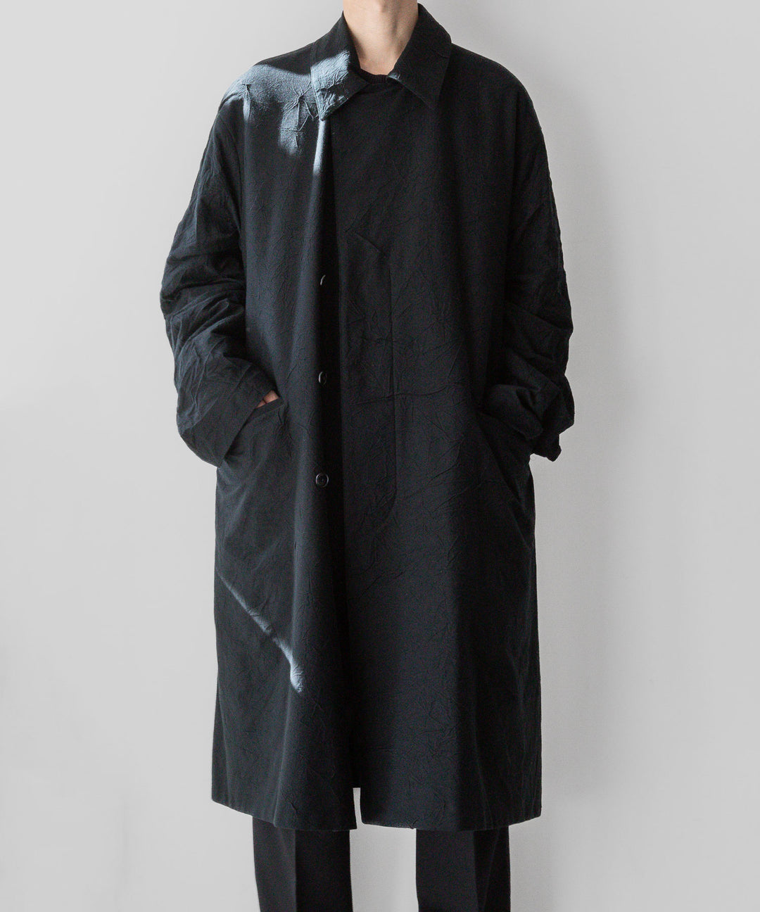 【KANEMASA PHIL.】CATCH WASHER TWILL STENCIL DOUBLE COAT - BLACK カネマサフィル sessionセッション福岡セレクトショップ 公式通販サイト