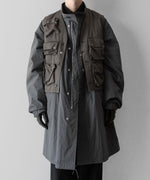 画像をギャラリービューアに読み込む, 【ANTHEM A】MILITARY MULTI WAY OVER COAT - STEEL GRAY
