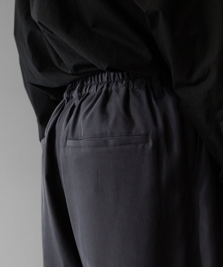 【stein】ssstein シュタインのCUPRO WIDE EASY TROUSERSのCHARCOAL 公式通販サイトsession福岡セレクトショップ