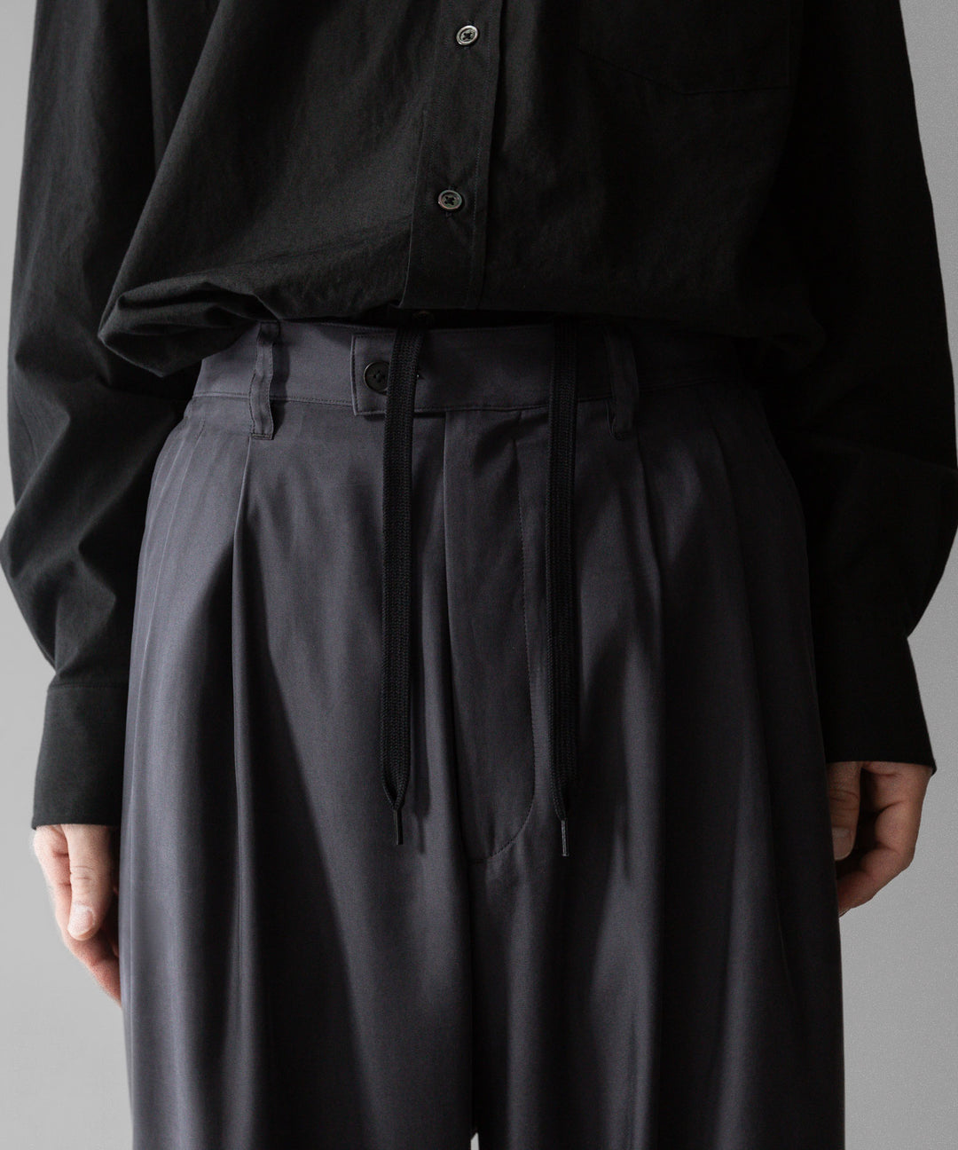 【stein】ssstein シュタインのCUPRO WIDE EASY TROUSERSのCHARCOAL 公式通販サイトsession福岡セレクトショップ