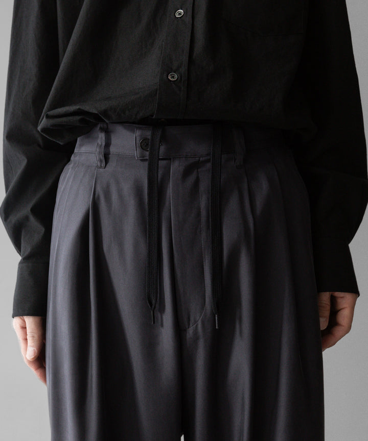 【stein】ssstein シュタインのCUPRO WIDE EASY TROUSERSのCHARCOAL 公式通販サイトsession福岡セレクトショップ