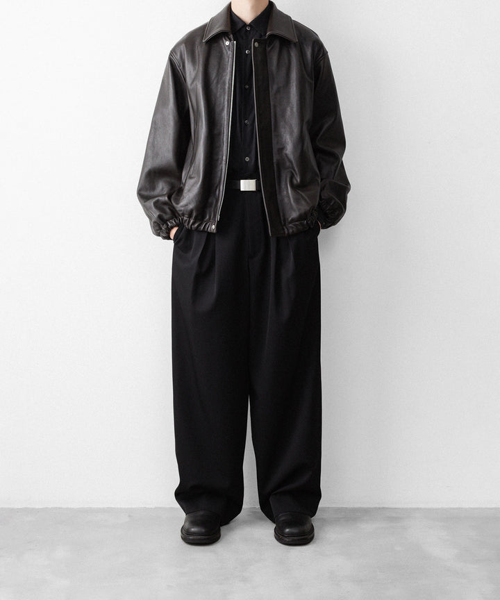 ssstein(シュタイン)のSHEEP LEATHER ZIP SHORT JACKET - VINTAGE BLACKの公式通販サイトsession福岡セレクトショップ