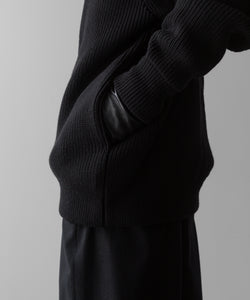 ssstein(シュタイン)の24AWコレクション OVERSIZED DRIVERS KNIT ZIP JACKET - BLACK 公式通販サイトsession福岡セレクトショップ