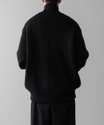 画像をギャラリービューアに読み込む, ssstein(シュタイン)の24AWコレクション OVERSIZED DRIVERS KNIT ZIP JACKET - BLACK 公式通販サイトsession福岡セレクトショップ
