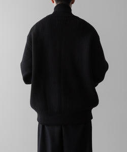 ssstein(シュタイン)の24AWコレクション OVERSIZED DRIVERS KNIT ZIP JACKET - BLACK 公式通販サイトsession福岡セレクトショップ