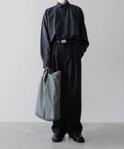 ssstein(シュタイン)の24AWコレクション EASY WIDE TROUSERS (2/72 WOOL GABARDINE) - BLACK 公式通販サイトsession福岡セレクトショップ