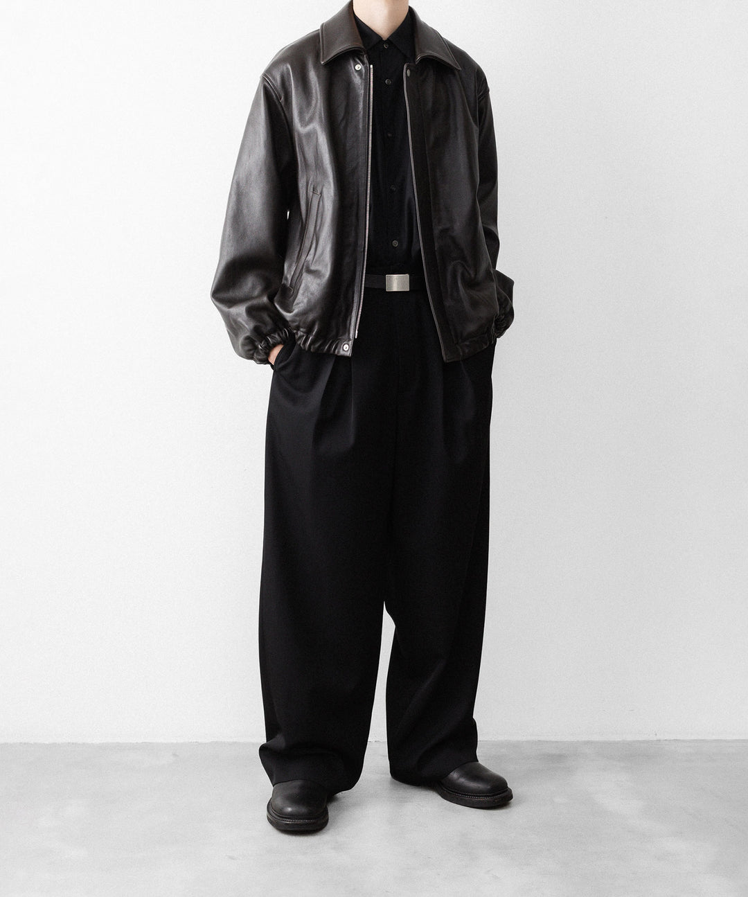 ssstein(シュタイン)のSHEEP LEATHER ZIP SHORT JACKET - VINTAGE BLACKの公式通販サイトsession福岡セレクトショップ