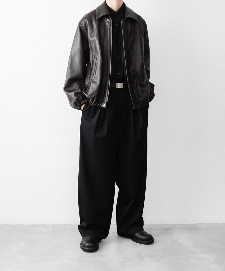 ssstein(シュタイン)のSHEEP LEATHER ZIP SHORT JACKET - VINTAGE BLACKの公式通販サイトsession福岡セレクトショップ
