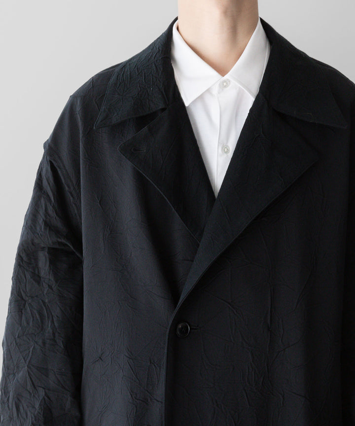 【KANEMASA PHIL.】CATCH WASHER TWILL STENCIL DOUBLE COAT - BLACK カネマサフィル sessionセッション福岡セレクトショップ 公式通販サイト