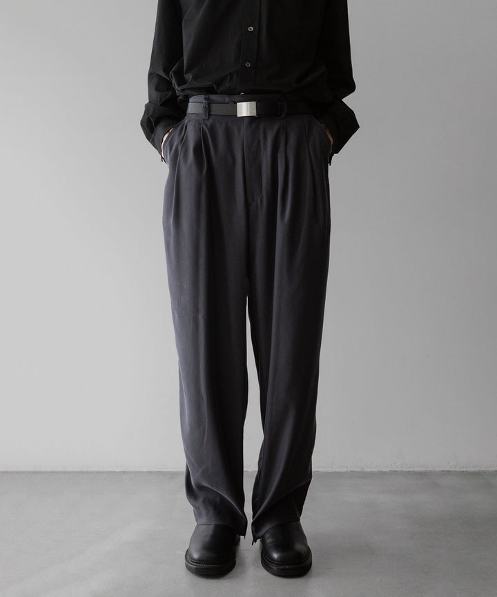 【stein】ssstein シュタインのCUPRO WIDE EASY TROUSERSのCHARCOAL 公式通販サイトsession福岡セレクトショップ