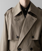 画像をギャラリービューアに読み込む, ssstein(シュタイン)の24AWコレクション LAYERED SHORT TRENCH COAT - BEIGE 公式通販サイトsession福岡セレクトショップ
