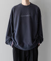 【ssstein】OVERSIZED REBUILD SWEAT LS - BLUE GREY