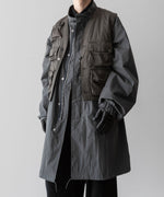 画像をギャラリービューアに読み込む, 【ANTHEM A】MILITARY MULTI WAY OVER COAT - STEEL GRAY
