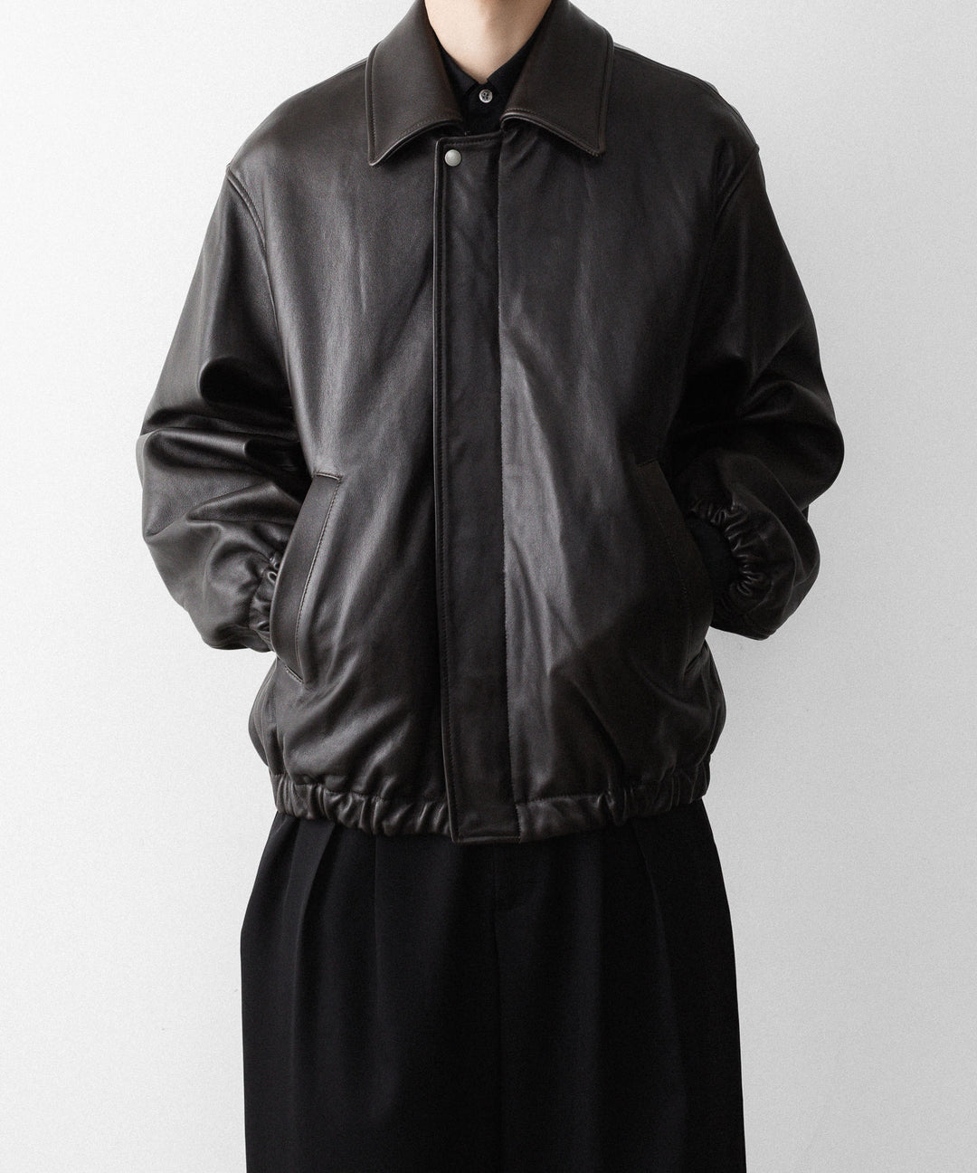 ssstein(シュタイン)のSHEEP LEATHER ZIP SHORT JACKET - VINTAGE BLACKの公式通販サイトsession福岡セレクトショップ