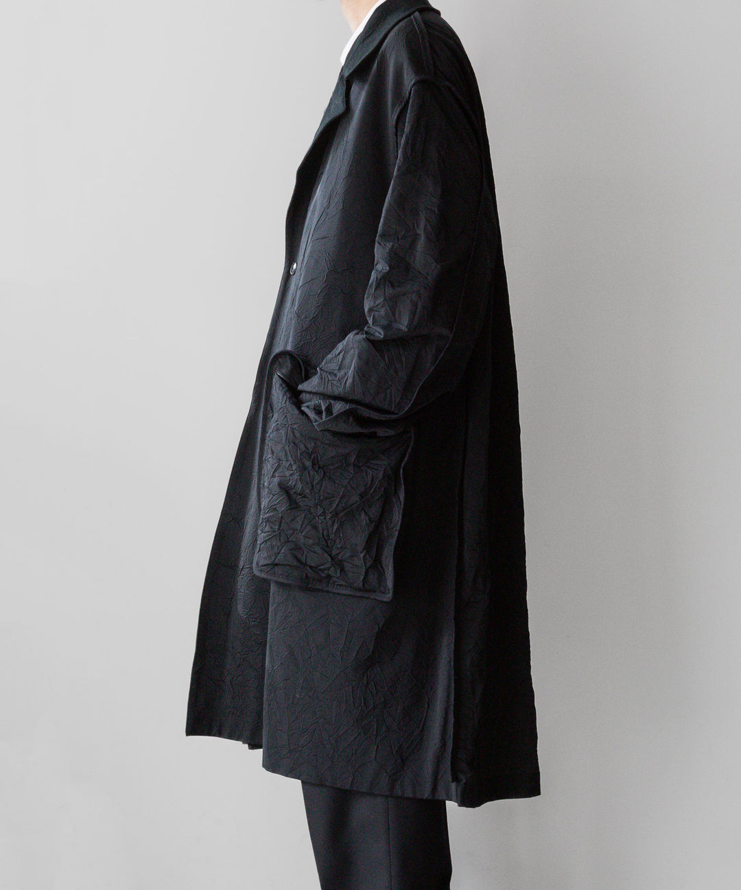 【KANEMASA PHIL.】CATCH WASHER TWILL STENCIL DOUBLE COAT - BLACK カネマサフィル sessionセッション福岡セレクトショップ 公式通販サイト