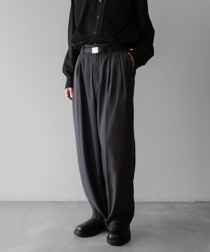【stein】ssstein シュタインのCUPRO WIDE EASY TROUSERSのCHARCOAL 公式通販サイトsession福岡セレクトショップ