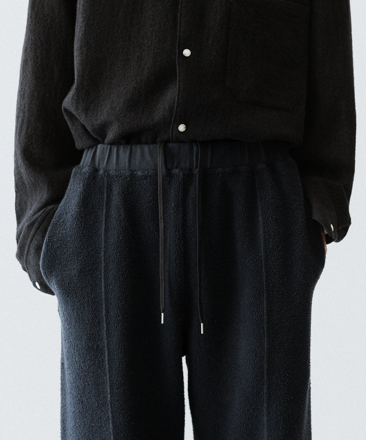 【phebus】SULFUR DYE FLEECE PANTS - CAHRCOAL