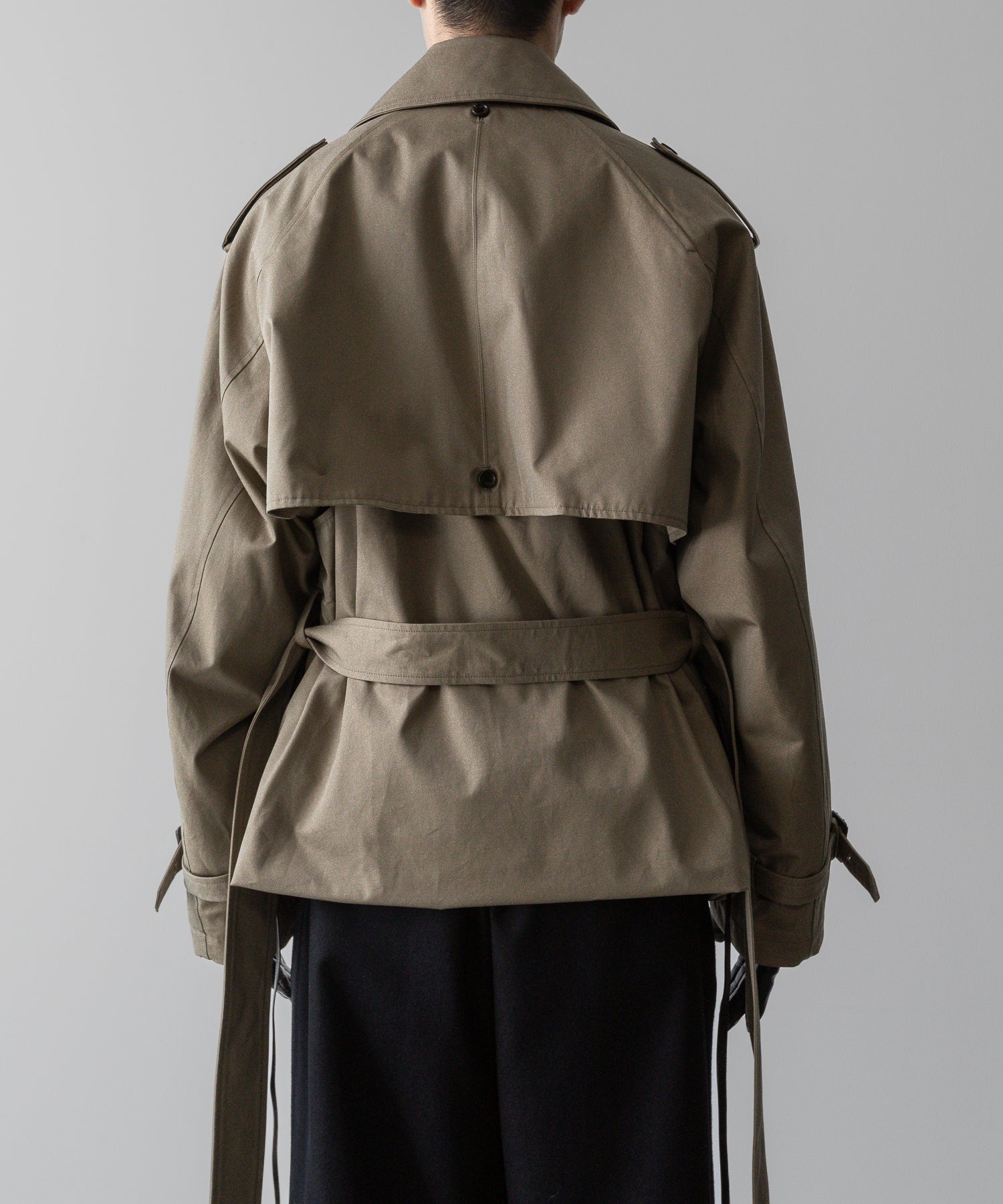 ssstein(シュタイン)の24AWコレクション LAYERED SHORT TRENCH COAT - BEIGE 公式通販サイトsession福岡セレクトショップ