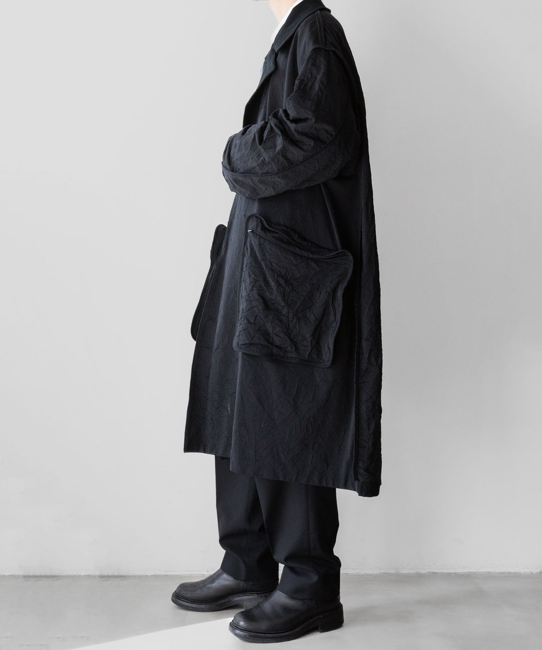 【KANEMASA PHIL.】CATCH WASHER TWILL STENCIL DOUBLE COAT - BLACK カネマサフィル sessionセッション福岡セレクトショップ 公式通販サイト