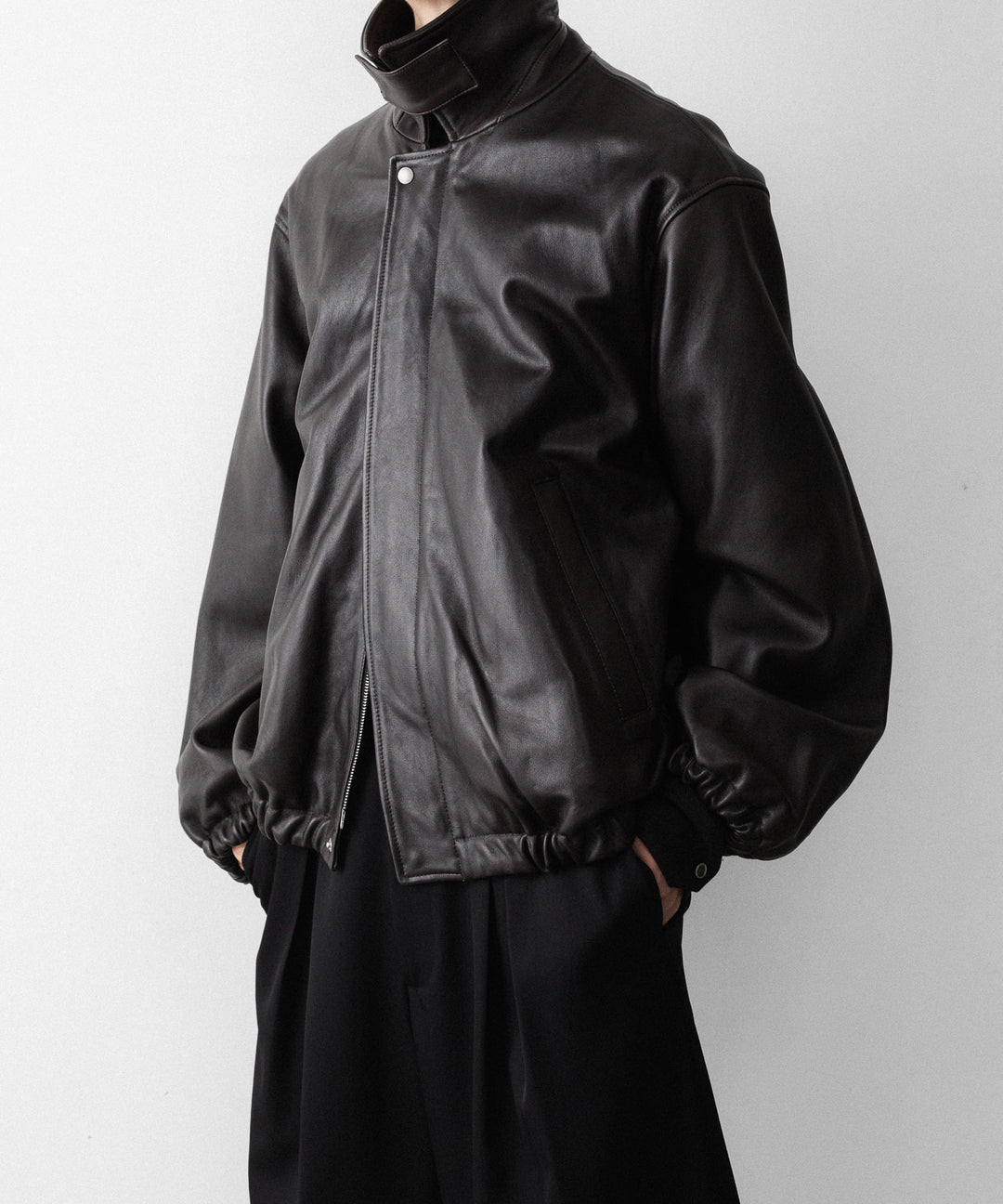 ssstein(シュタイン)のSHEEP LEATHER ZIP SHORT JACKET - VINTAGE BLACKの公式通販サイトsession福岡セレクトショップ