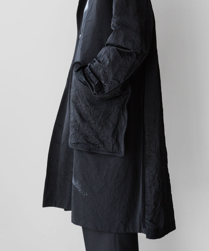 【KANEMASA PHIL.】CATCH WASHER TWILL STENCIL DOUBLE COAT - BLACK カネマサフィル sessionセッション福岡セレクトショップ 公式通販サイト