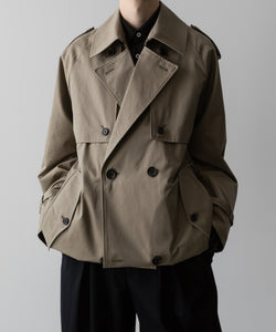 ssstein(シュタイン)の24AWコレクション LAYERED SHORT TRENCH COAT - BEIGE 公式通販サイトsession福岡セレクトショップ