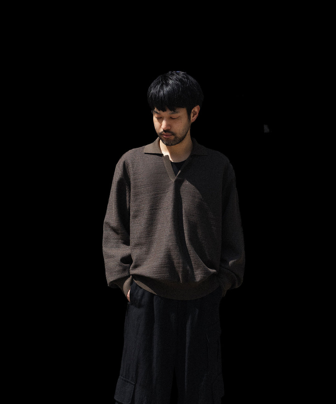 ssstein(シュタイン)のSLUB COTTON KNIT SKIPPER LS - KHAKIの公式通販サイトsession福岡セレクトショップ