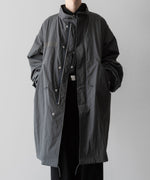 画像をギャラリービューアに読み込む, 【ANTHEM A】MILITARY MULTI WAY OVER COAT - STEEL GRAY
